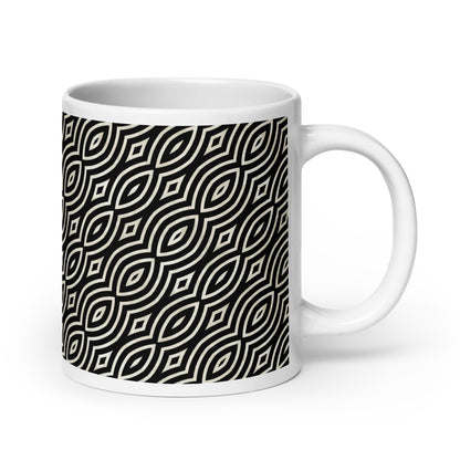 Axiom Iris ceramic coffee mug - 20 oz - handle on right