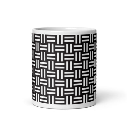 Axiom Loom ceramic coffee mug - 11 oz - front view