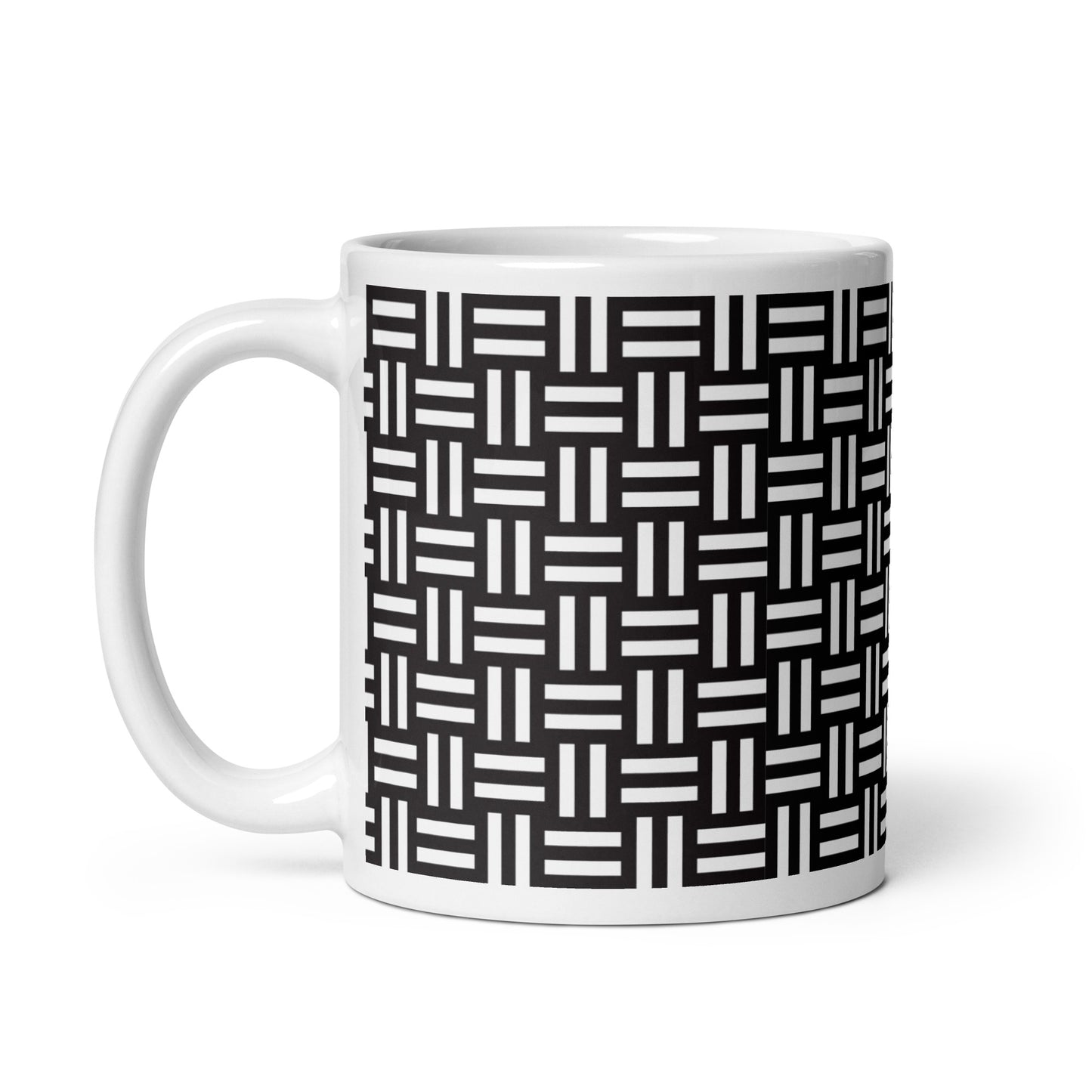 Axiom Loom ceramic coffee mug - 11 oz - handle on left