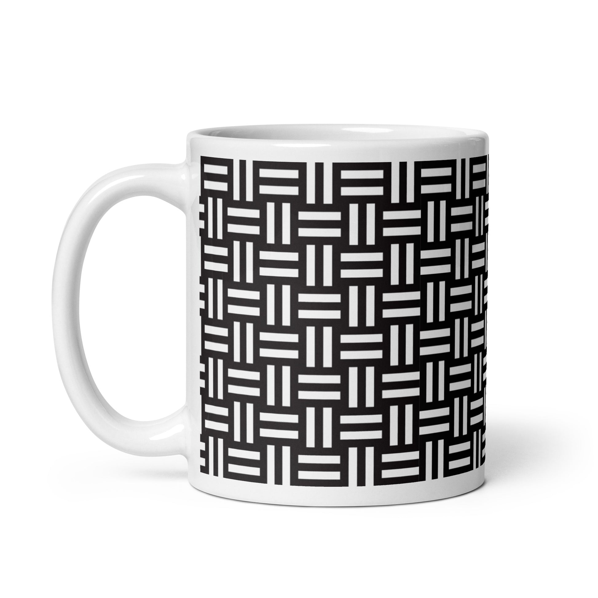 Axiom Loom ceramic coffee mug - 11 oz - handle on left