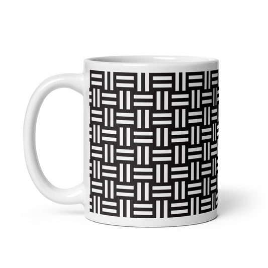 Axiom Loom ceramic coffee mug - 11 oz - handle on left