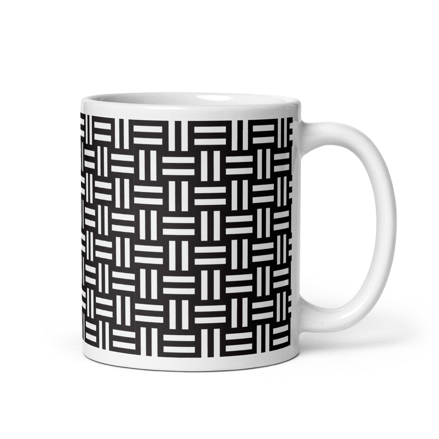 Axiom Loom ceramic coffee mug - 11 oz - handle on right