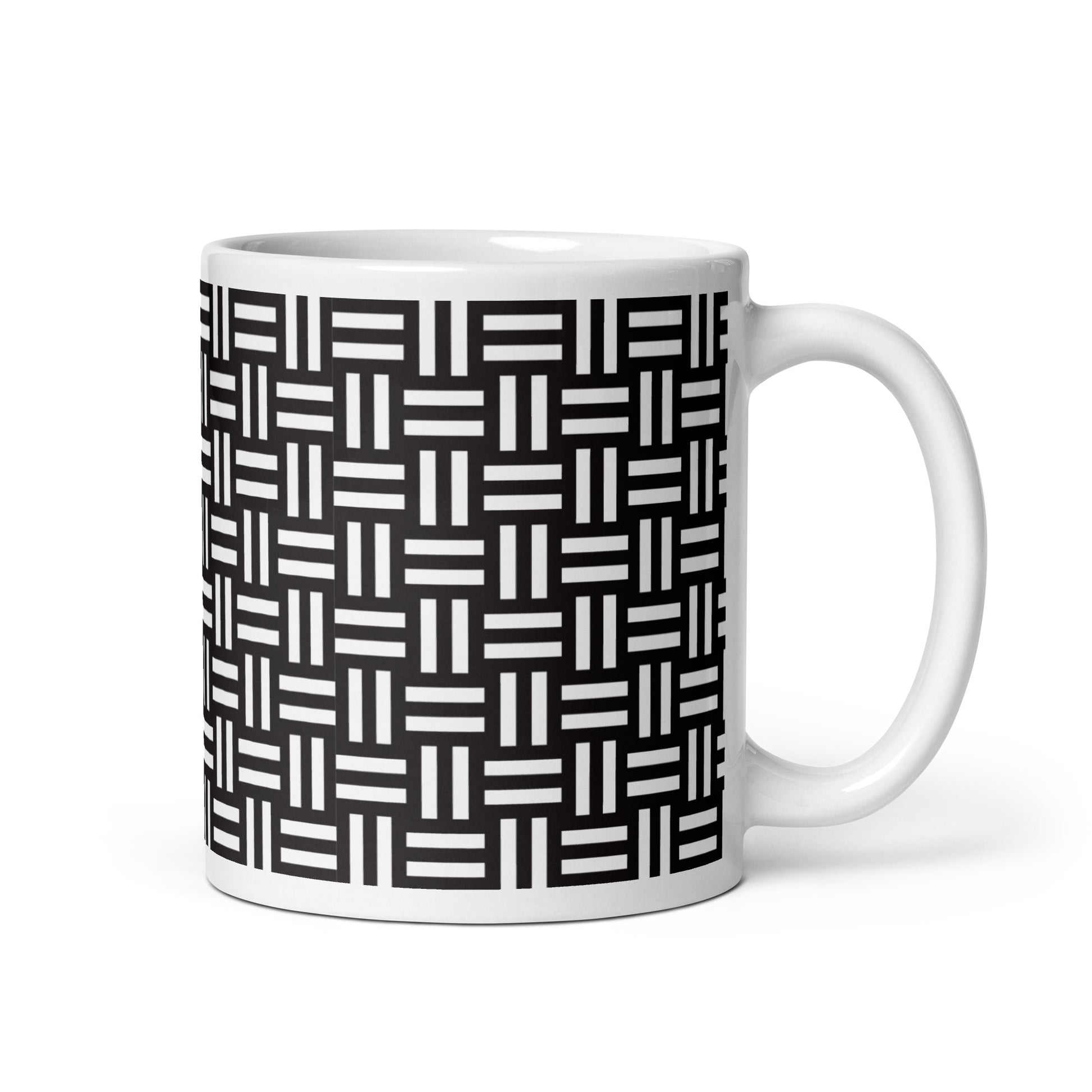 Axiom Loom ceramic coffee mug - 11 oz - handle on right