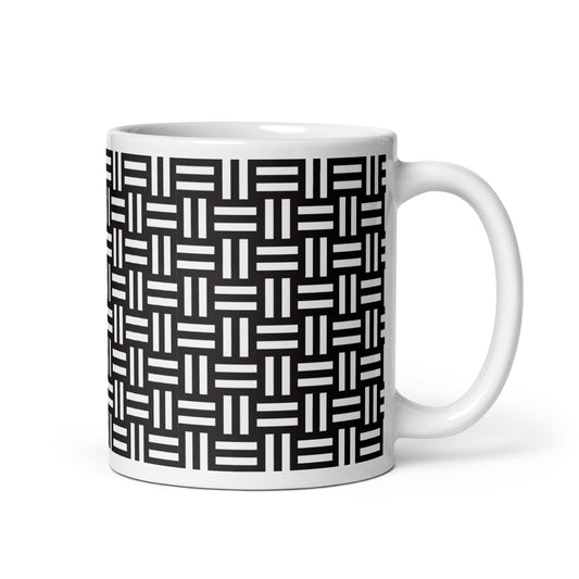 Axiom Loom ceramic coffee mug - 11 oz - handle on right