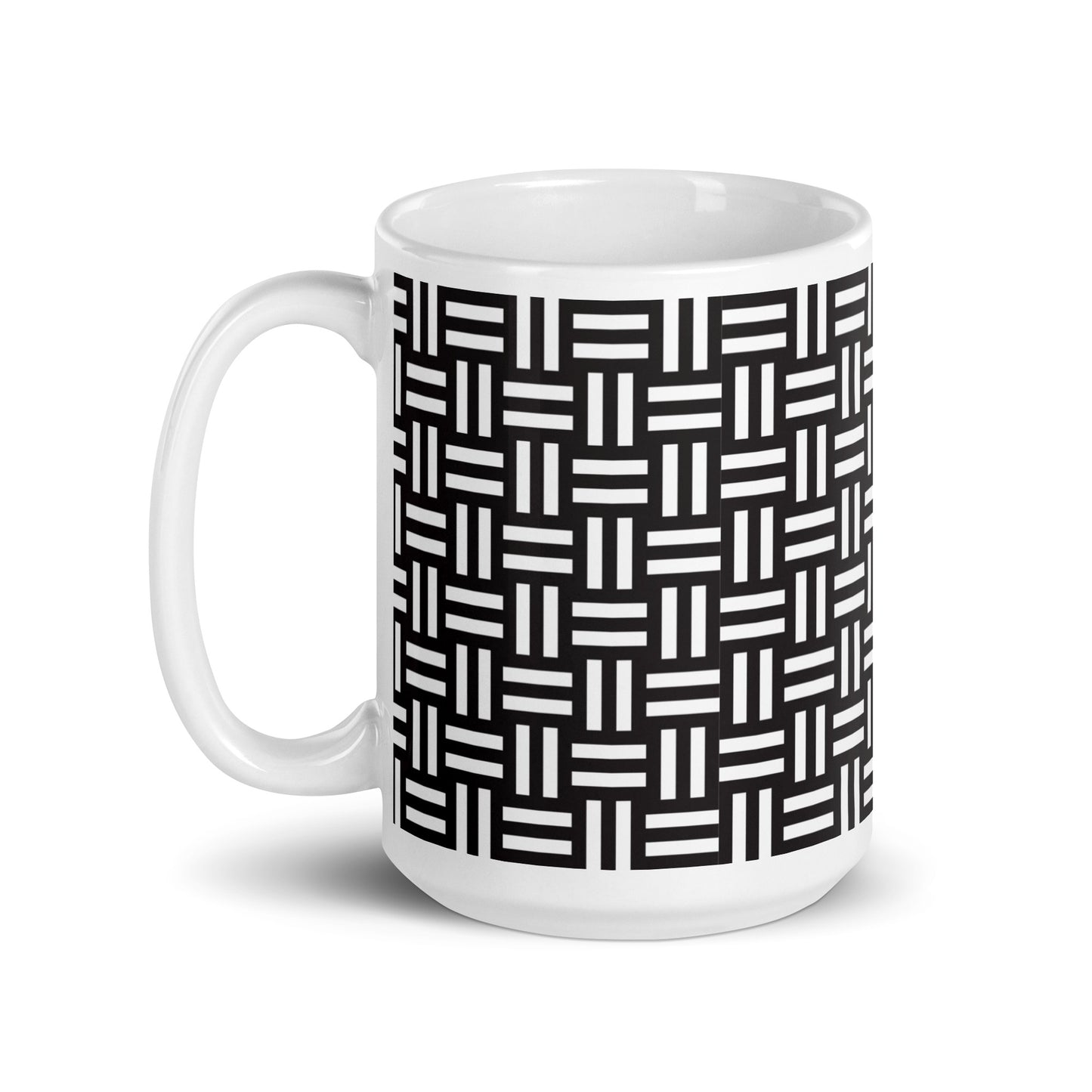 Axiom Loom ceramic coffee mug - 15 oz - handle on left