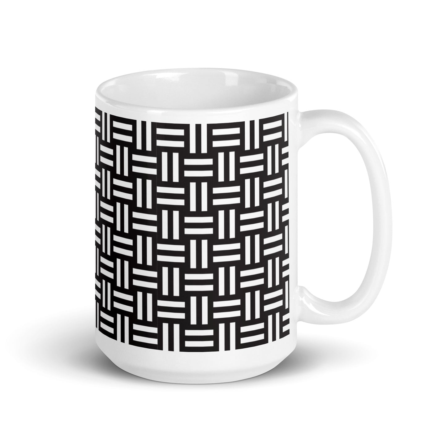Axiom Loom ceramic coffee mug - 15 oz - handle on right
