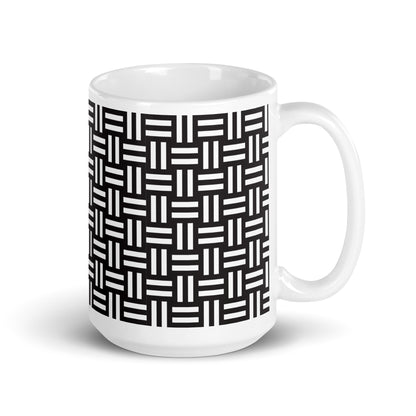Axiom Loom ceramic coffee mug - 15 oz - handle on right