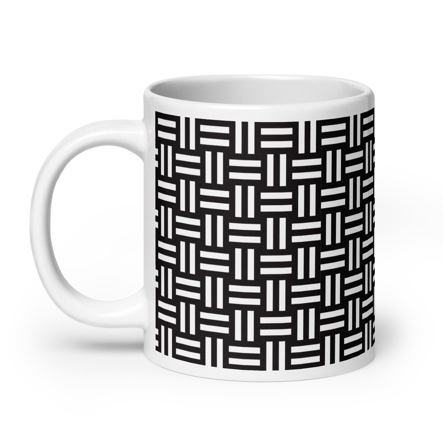 Axiom Loom ceramic coffee mug - 20 oz - handle on left