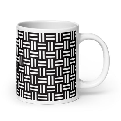 Axiom Loom ceramic coffee mug - 20 oz - handle on right