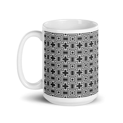 Axiom Nest ceramic coffee mug - 15 oz - handle on left