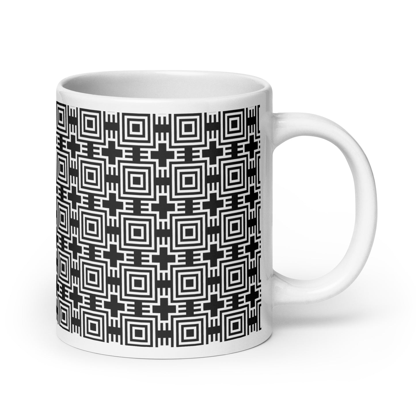 Axiom Nest ceramic coffee mug - 20 oz - handle on right