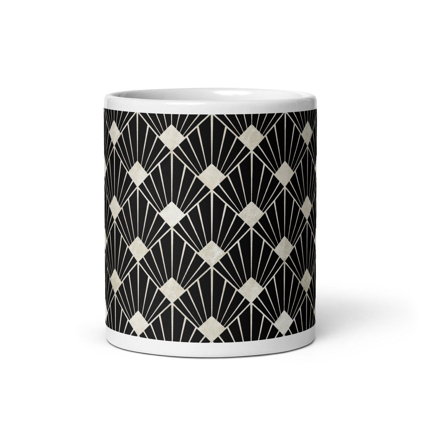 Axiom Palm ceramic coffee mug - 11 oz - front view