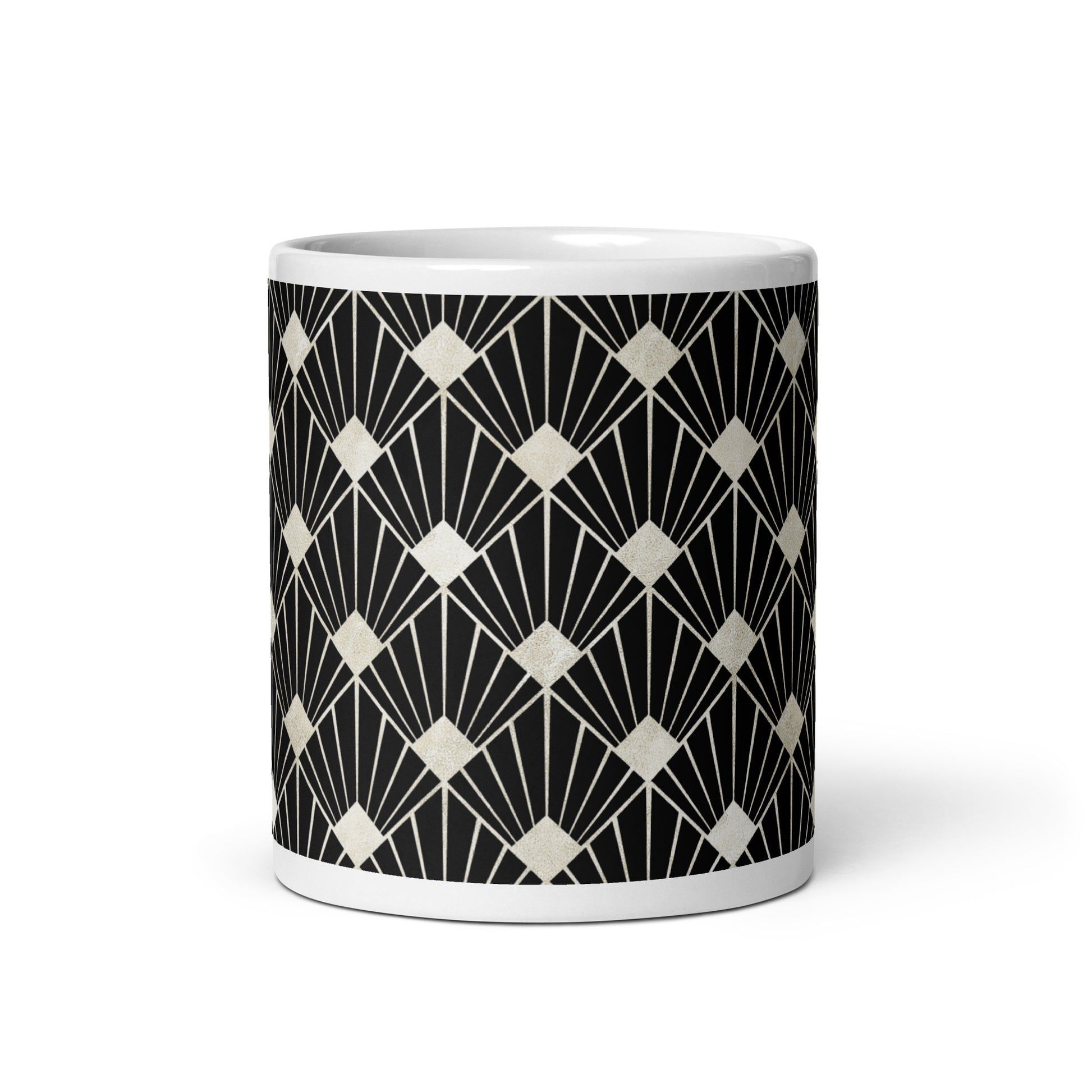 Axiom Palm ceramic coffee mug - 11 oz - front view