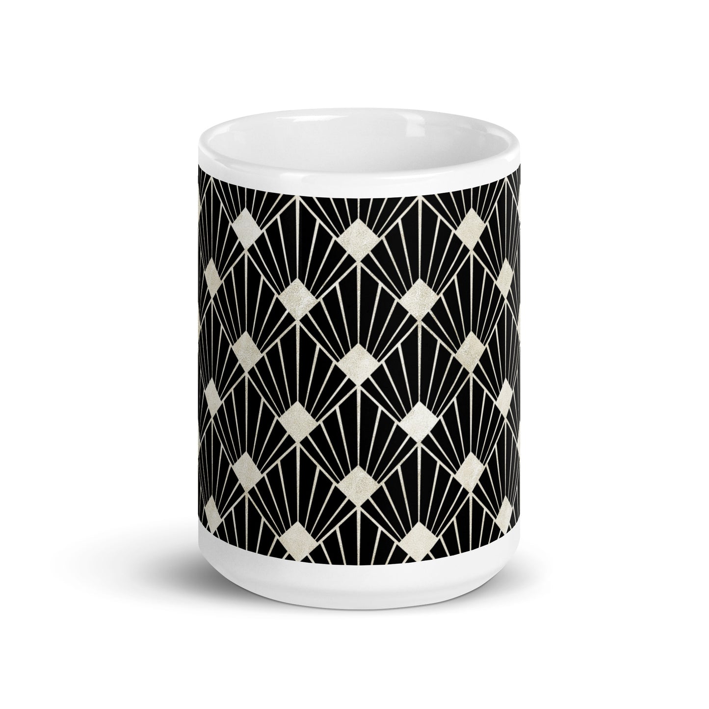 Axiom Palm ceramic coffee mug - 15 oz - front view