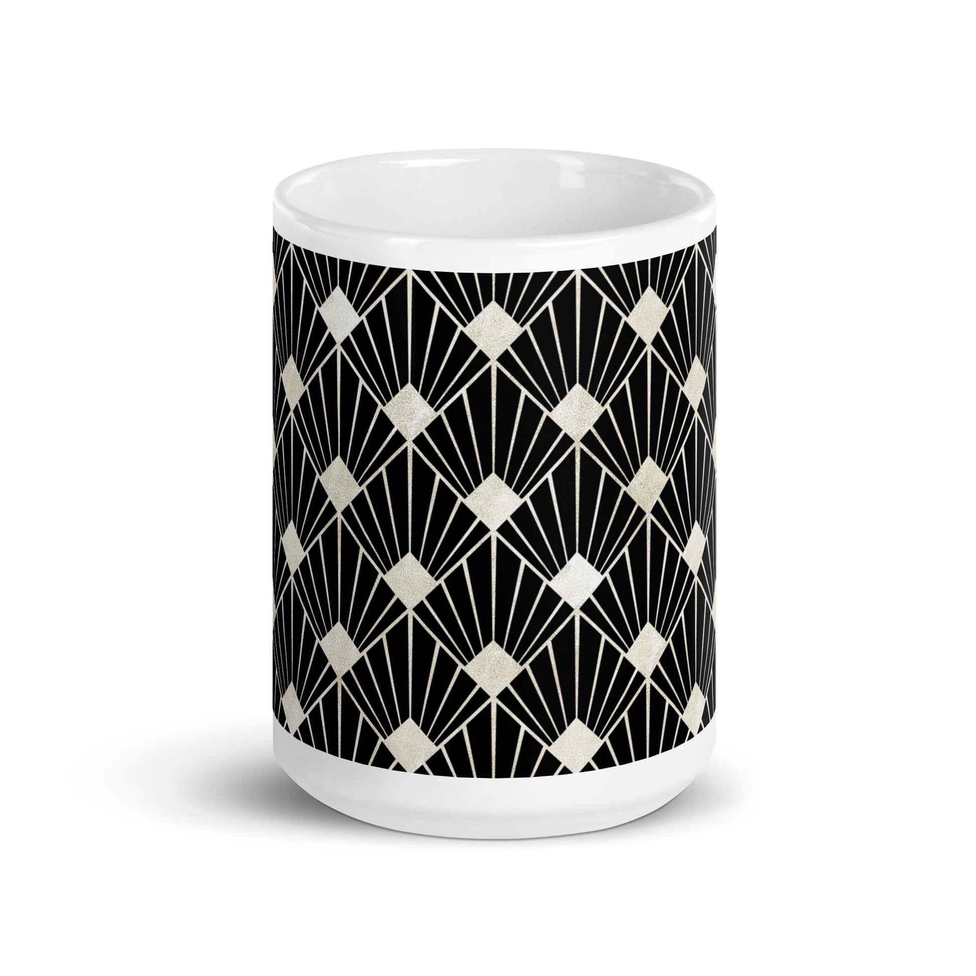 Axiom Palm ceramic coffee mug - 15 oz - front view