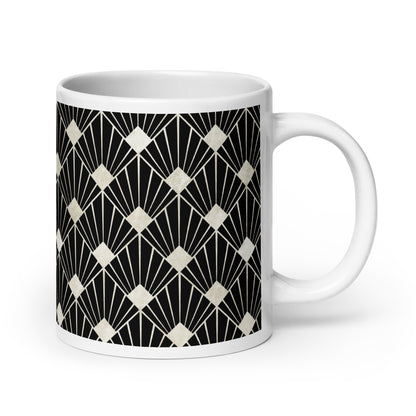 Axiom Palm ceramic coffee mug - 20 oz - handle on right