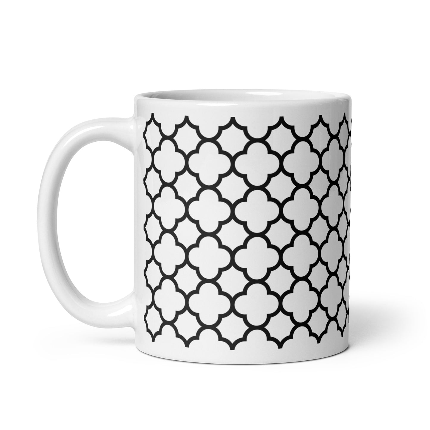 Axiom Petal ceramic coffee mug - 11 oz - handle on left