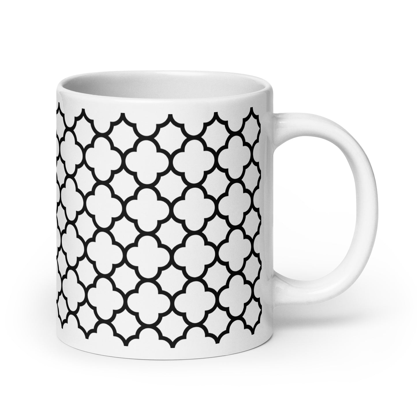 Axiom Petal ceramic coffee mug - 20 oz - handle on right