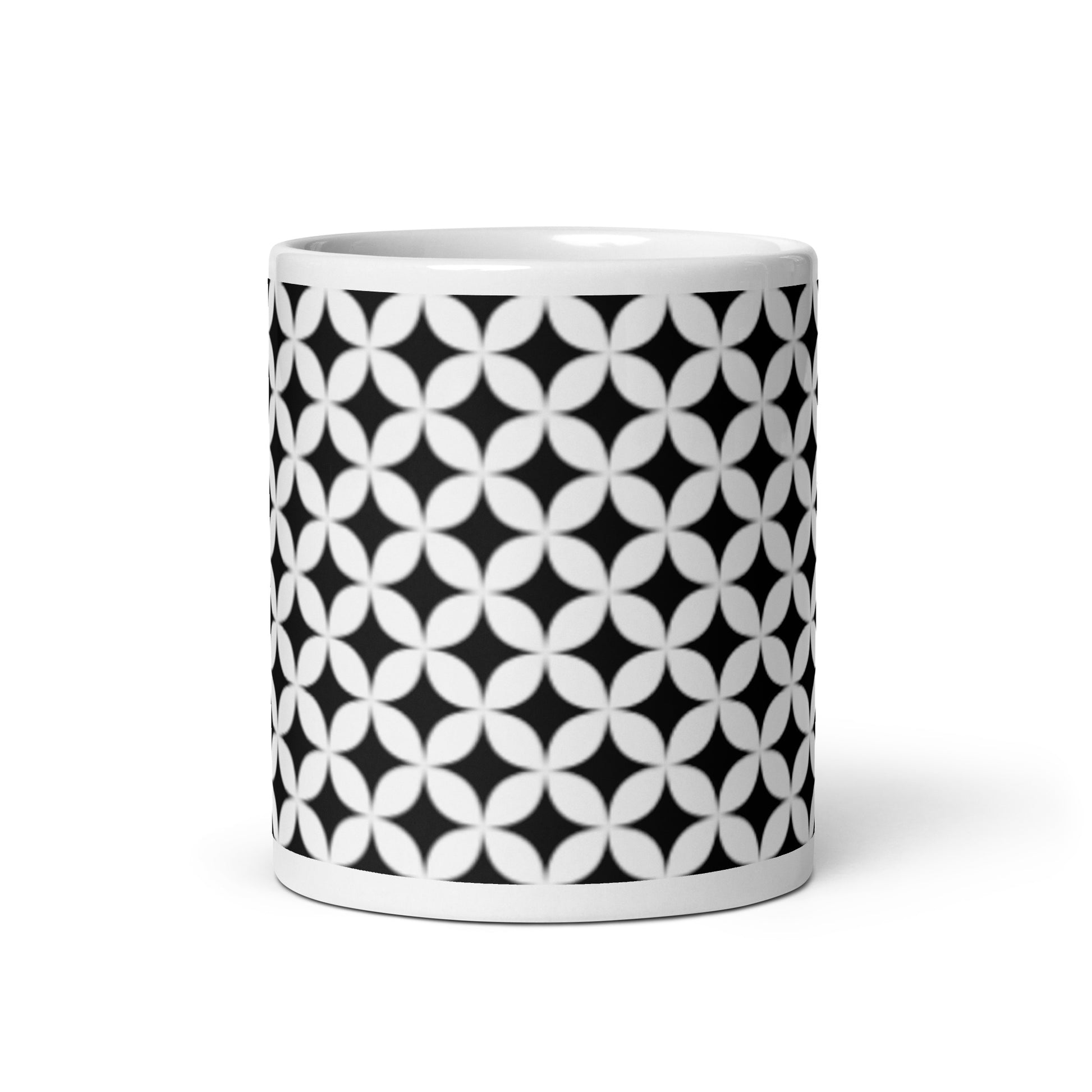 Axiom Ripple ceramic coffee mug - 11 oz - front view