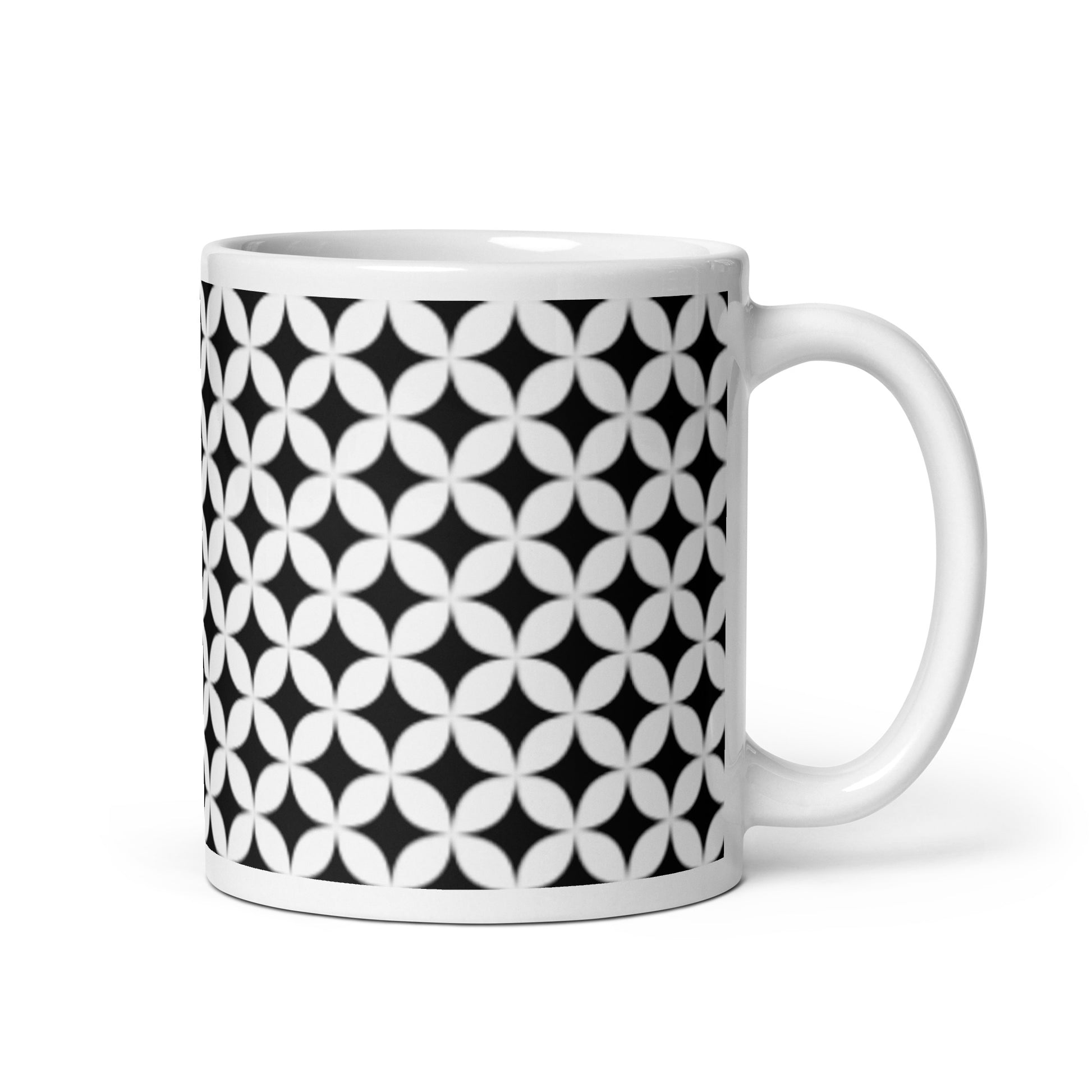 Axiom Ripple ceramic coffee mug - 11 oz - handle on right