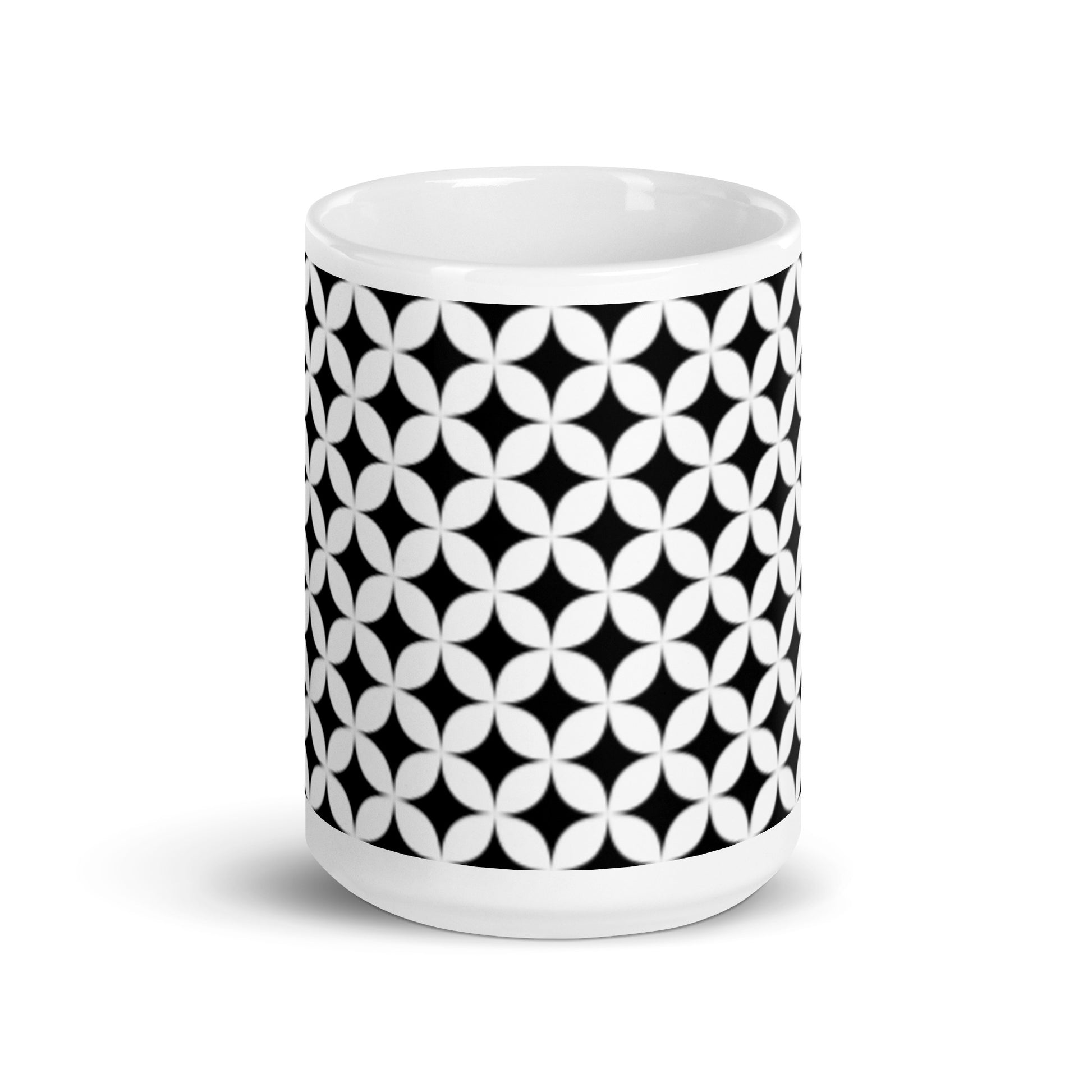 Axiom Ripple ceramic coffee mug - 15 oz - front view