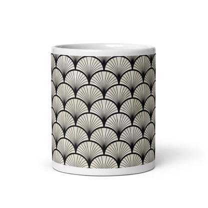 Axiom Shell ceramic coffee mug - 11 oz - front view