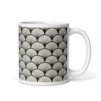 Axiom Shell ceramic coffee mug - 11 oz - handle on right