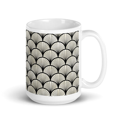 Axiom Shell ceramic coffee mug - 15 oz - handle on right