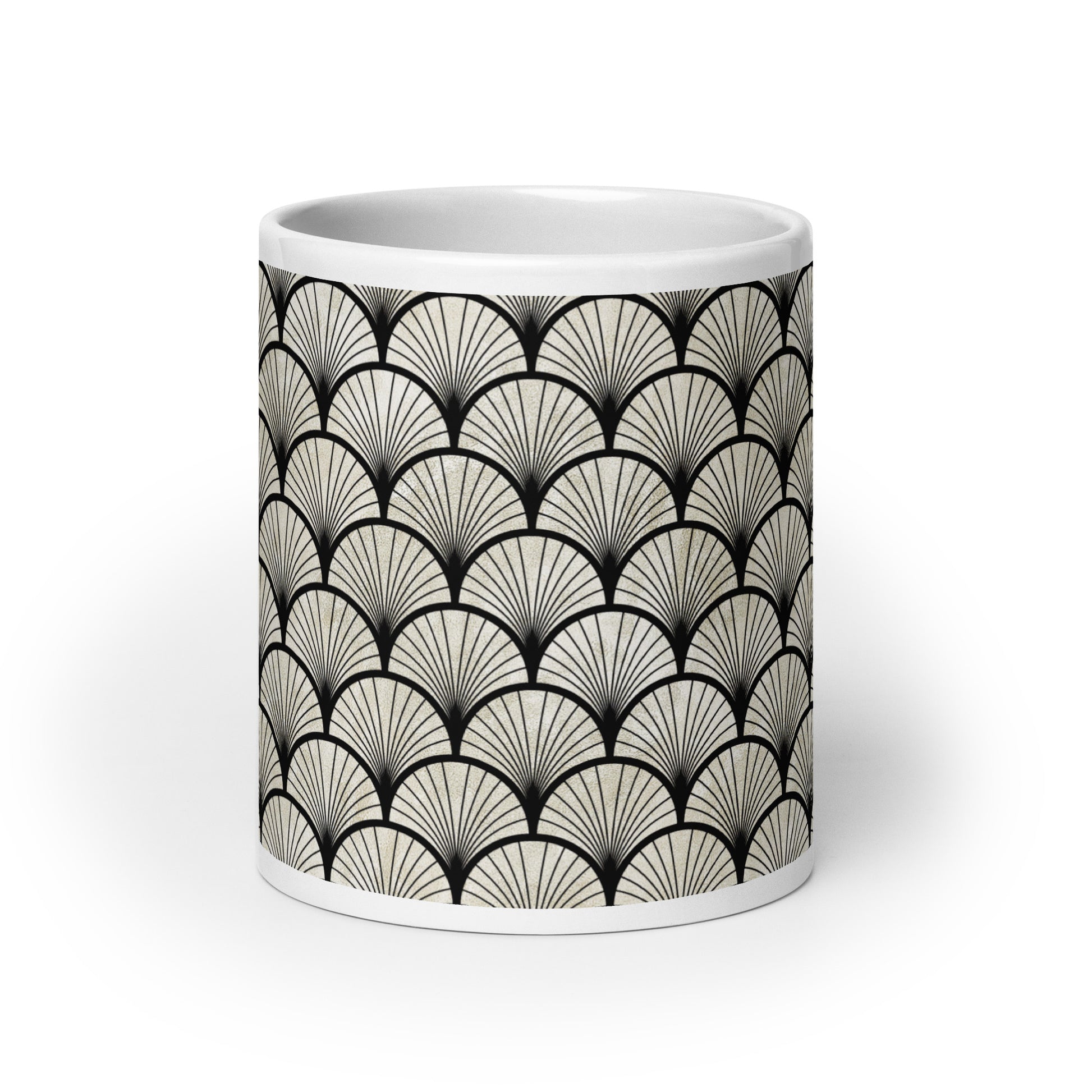 Axiom Shell ceramic coffee mug - 20 oz - front view