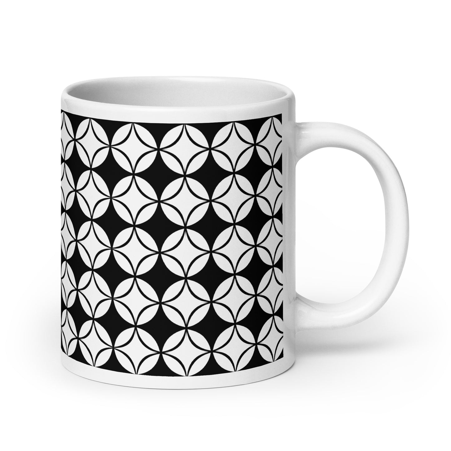 Axiom Signet ceramic coffee mug - 20 oz - handle on right