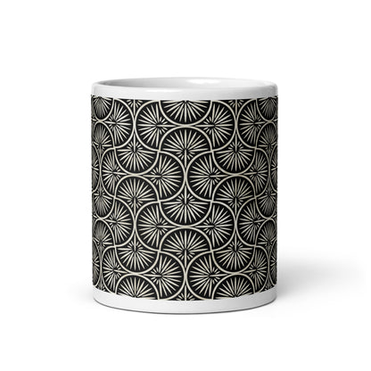 Axiom Spoke ceramic coffee mug - 11 oz - front view