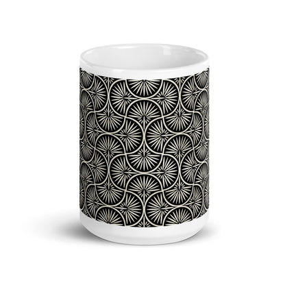 Axiom Spoke ceramic coffee mug - 15 oz - front view
