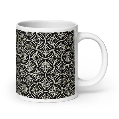 Axiom Spoke ceramic coffee mug - 20 oz - handle on right