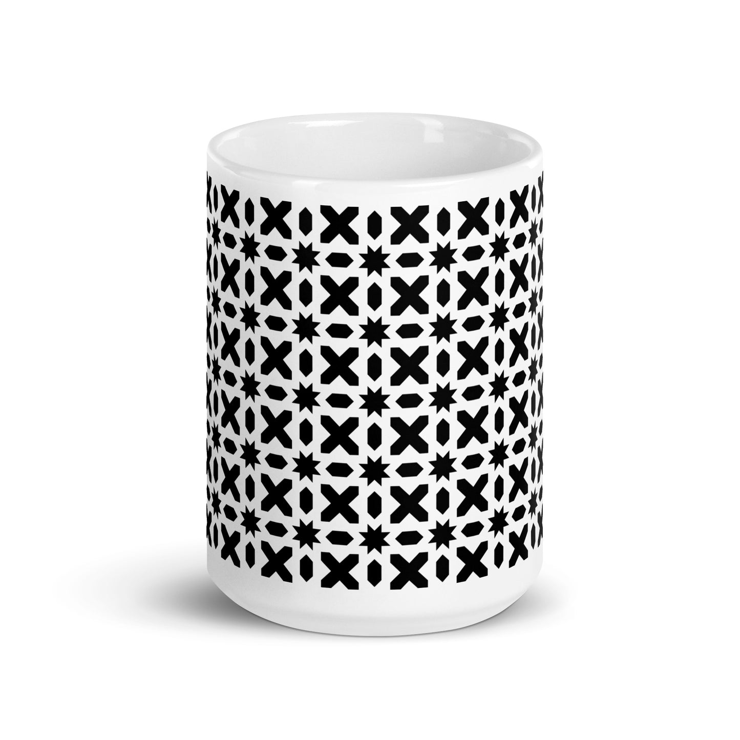 Axiom Stitch ceramic coffee mug - 15 oz - front view