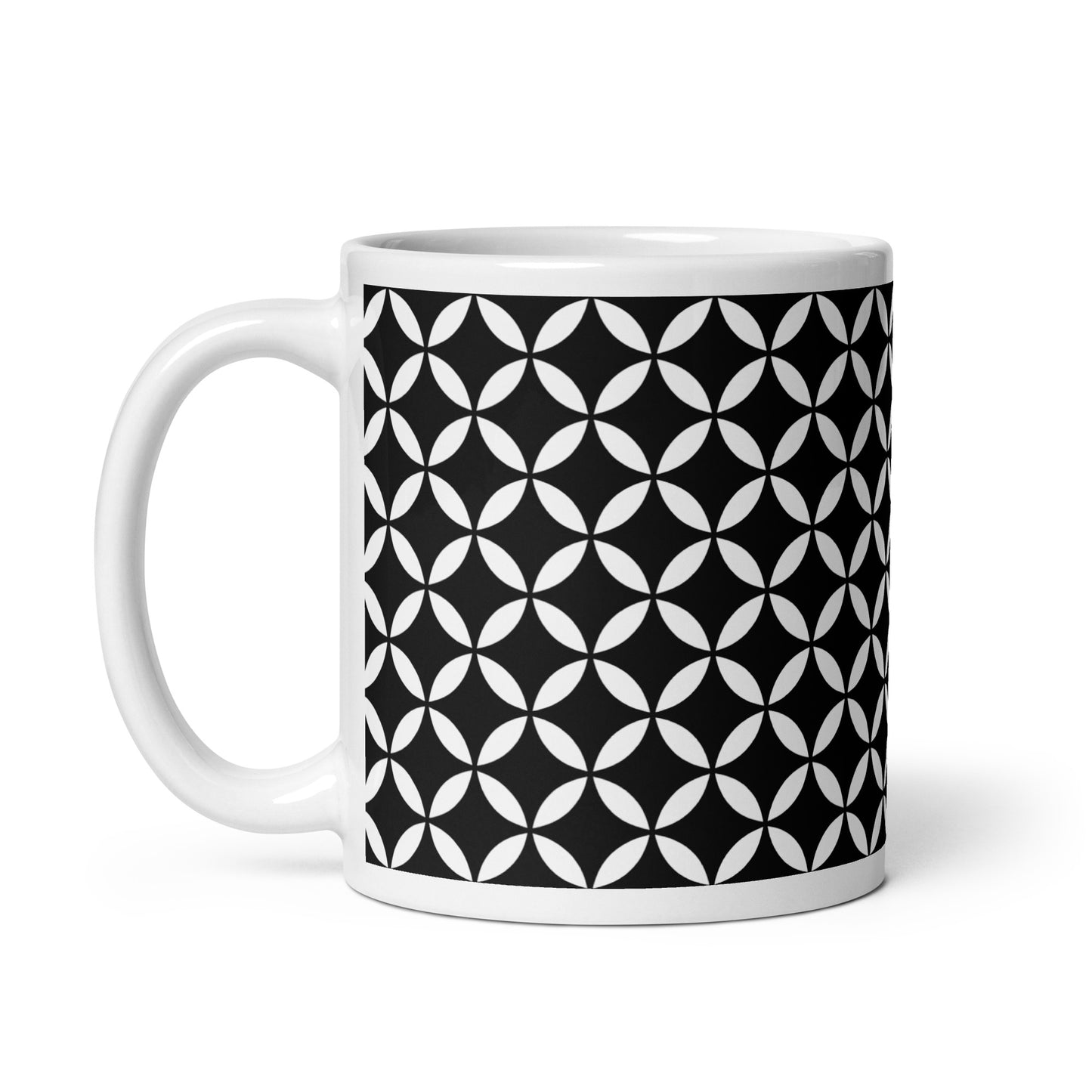 Axiom Veil ceramic coffee mug - 11 oz - handle on left