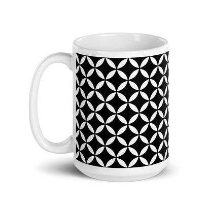 Axiom Veil ceramic coffee mug - 15 oz - handle on left