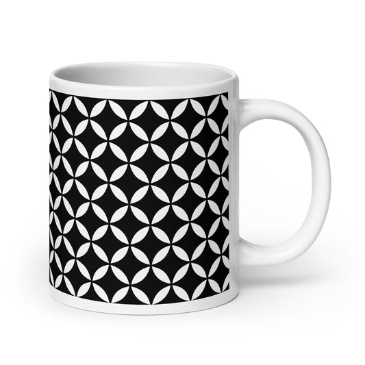 Axiom Veil ceramic coffee mug - 20 oz - handle on right