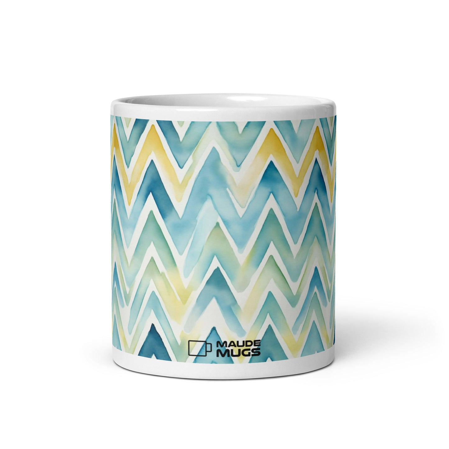 Bargello — Horizon ceramic coffee mug - 11oz - front view