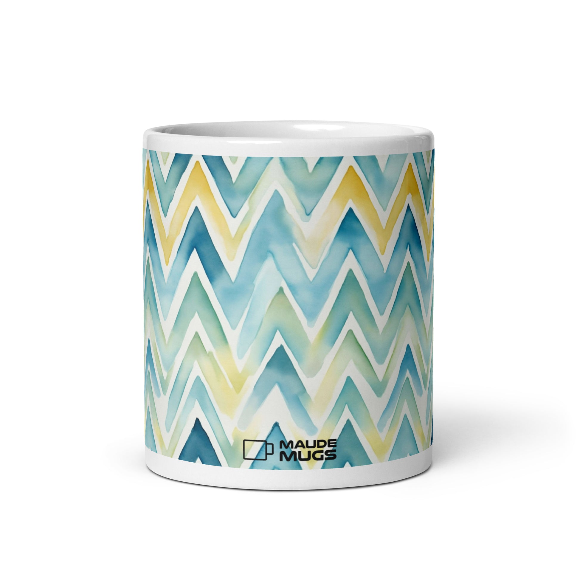 Bargello — Horizon ceramic coffee mug - 11oz - front view