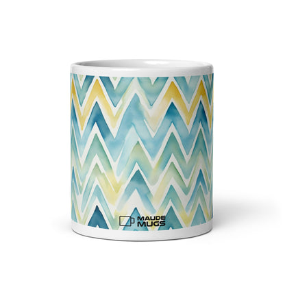 Bargello — Horizon ceramic coffee mug - 11oz - front view