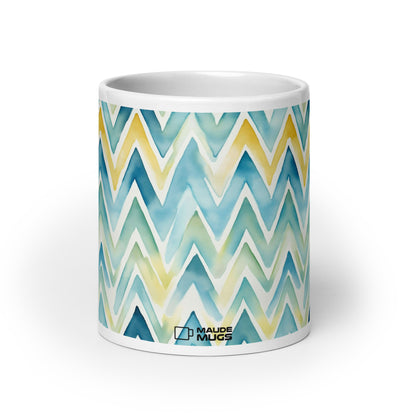 Bargello — Horizon ceramic coffee mug - 20oz - front view