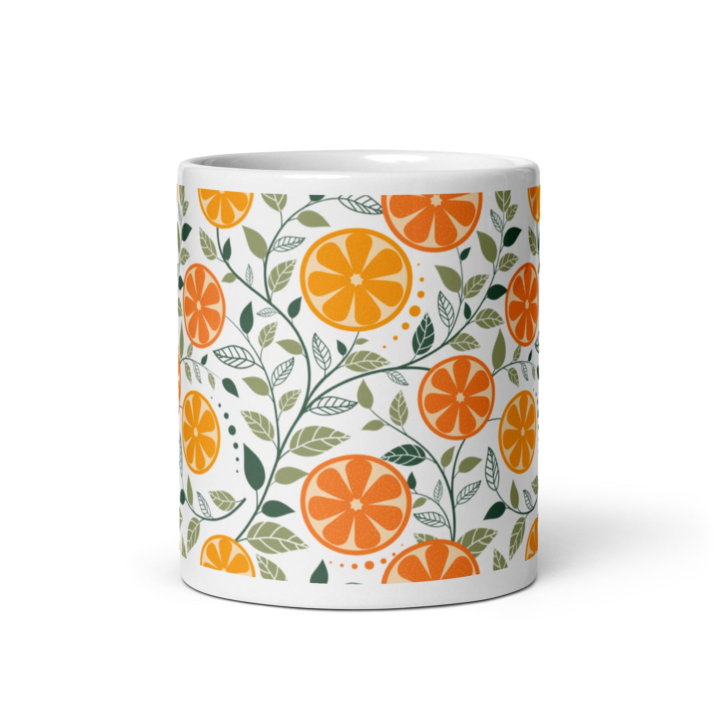 Citron ceramic coffee mug - 11oz - front view