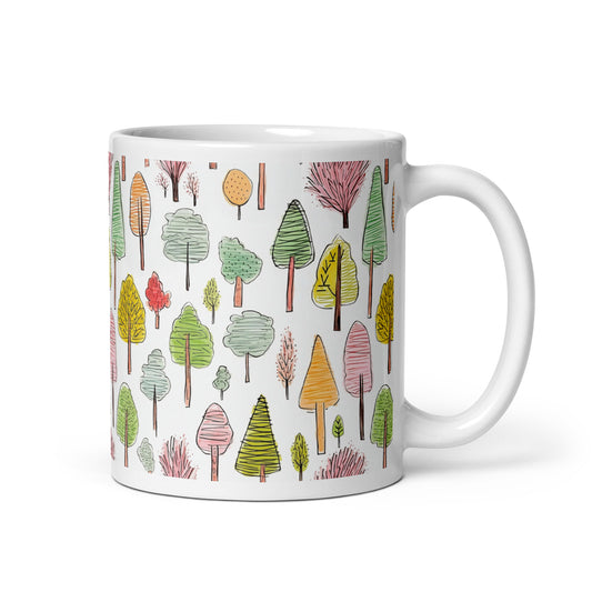 Coppice — Meadow ceramic coffee mug - 11oz - handle on right