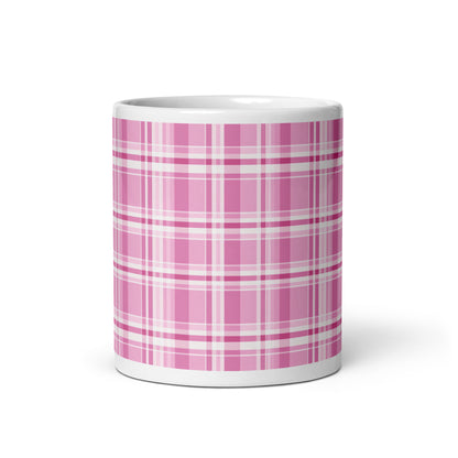 Criss + Cross - Berry ceramic coffee mug - 11 oz - front view