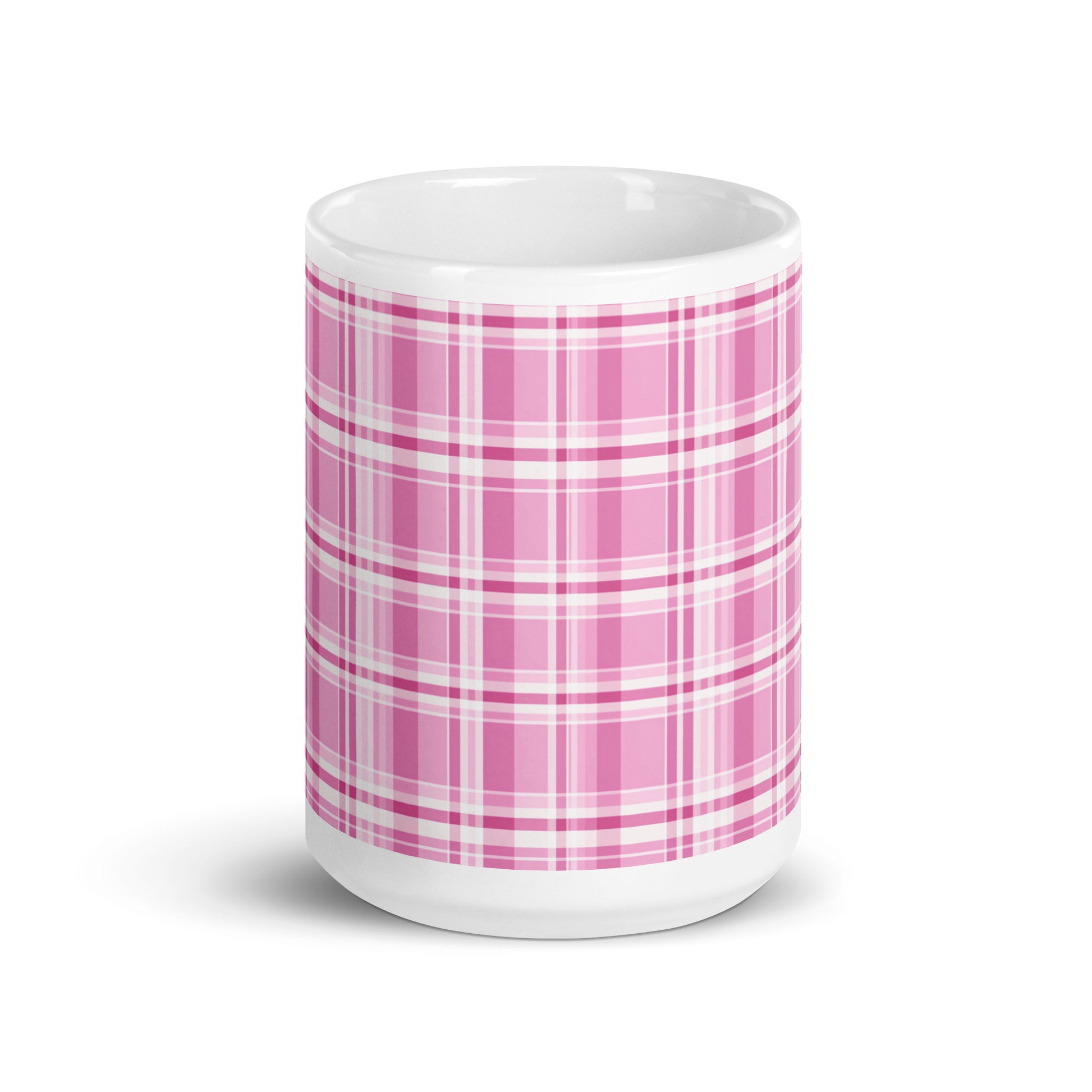 Criss + Cross - Berry ceramic coffee mug - 15 oz - front view