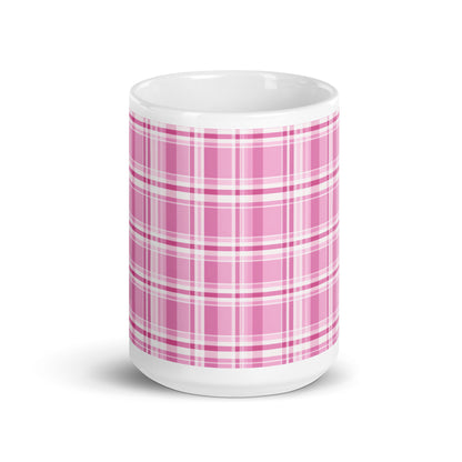 Criss + Cross - Berry ceramic coffee mug - 15 oz - front view