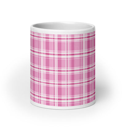 Criss + Cross - Berry ceramic coffee mug - 20 oz - front view
