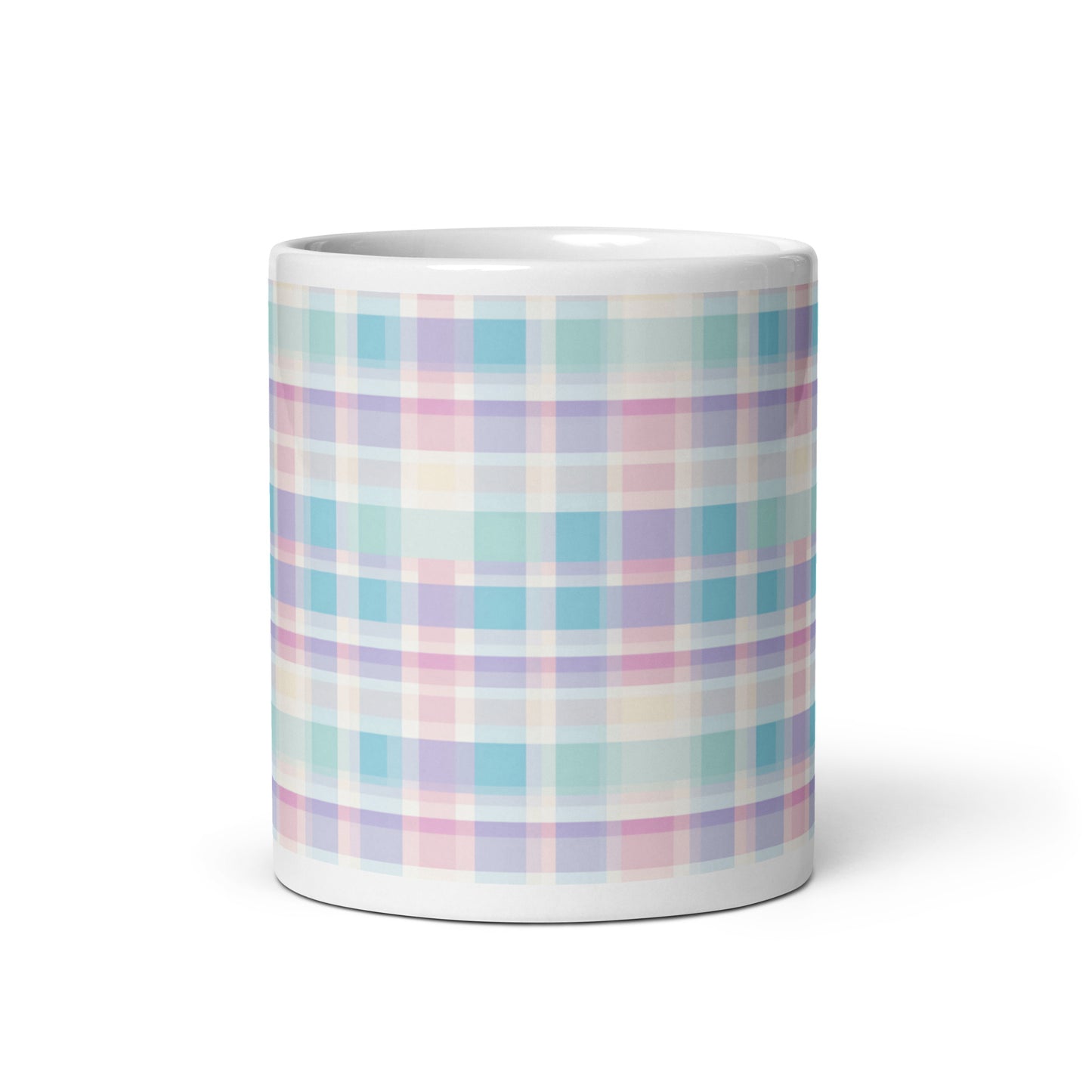 Criss + Cross - Dawn ceramic coffee mug - 11 oz - front view
