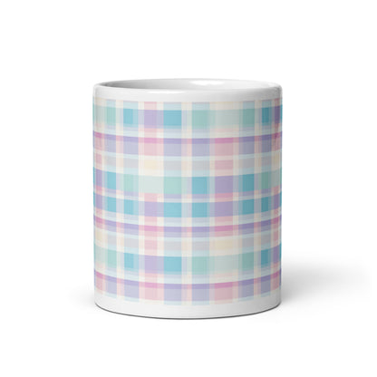 Criss + Cross - Dawn ceramic coffee mug - 11 oz - front view