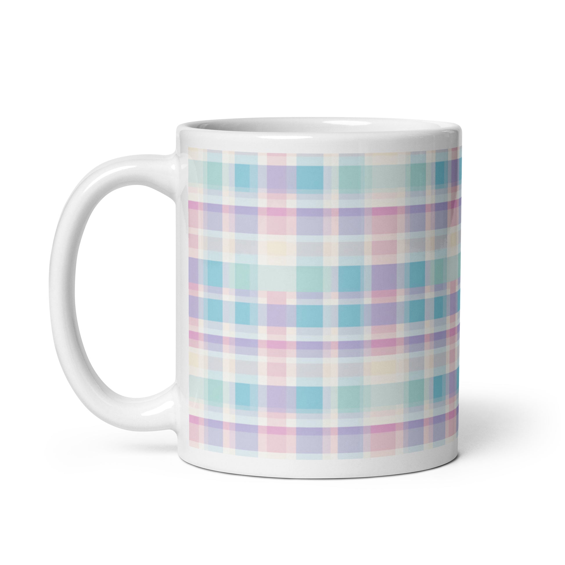 Criss + Cross - Dawn ceramic coffee mug - 11 oz - handle on left